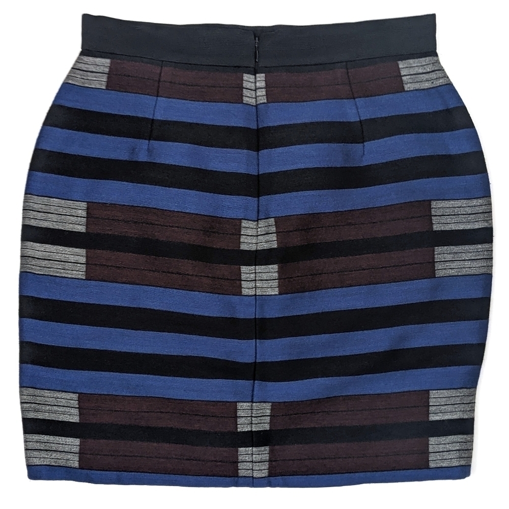 Proenza Schouler Geometric Striped Mini Pencil Skirt 8 - Picture 4 of 8